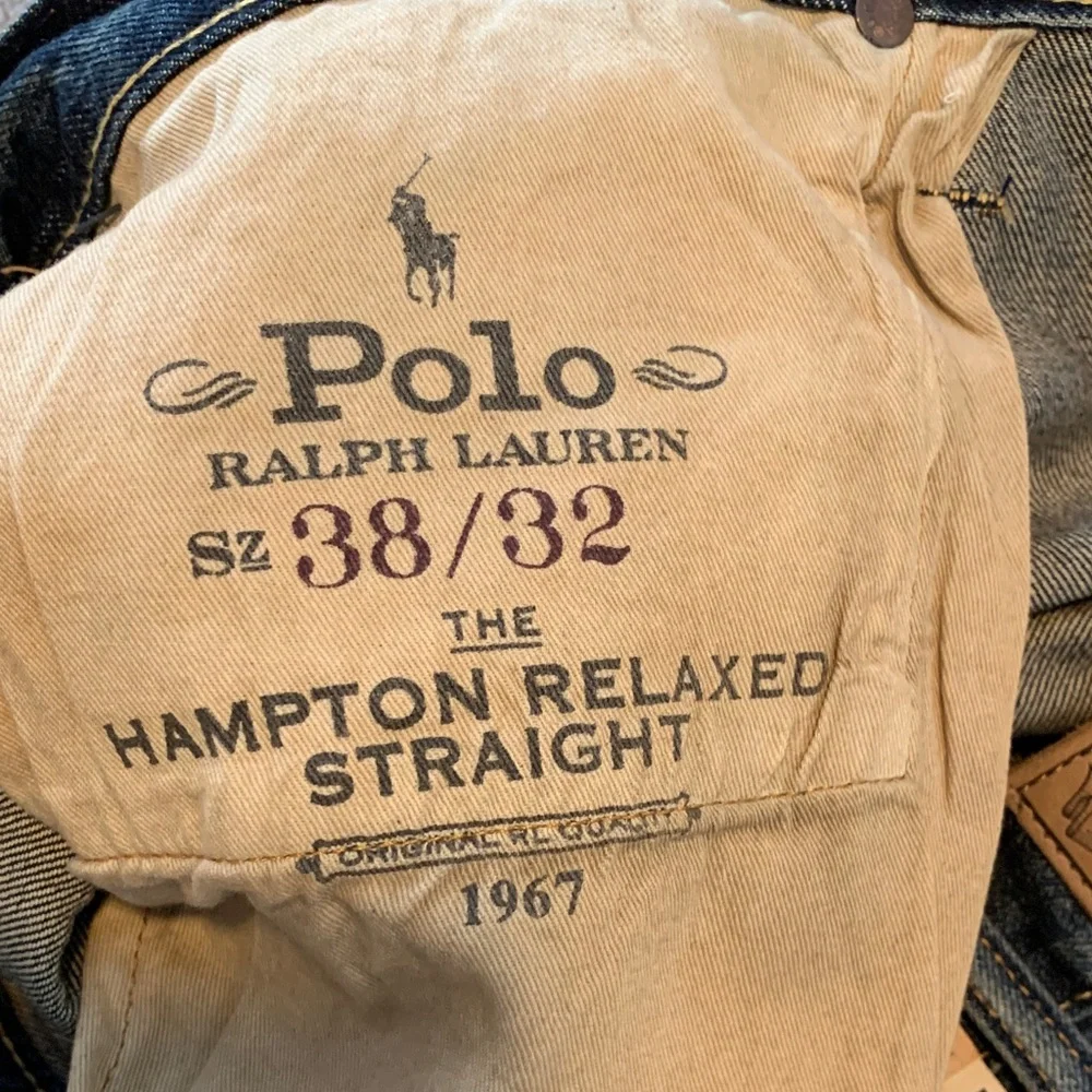 Polo by Ralph Lauren Patchwork Distressed Blue Men's Jeans - Picture 13 of 14